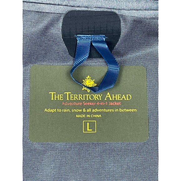 Territory Ahead Men's Blue Olive and Orange 3 in 1 Jacket Sz L - Picture 16 of 16